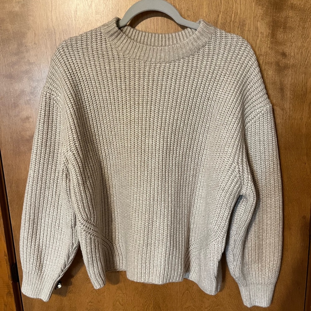 ASOS Cream Crew Neck Sweater